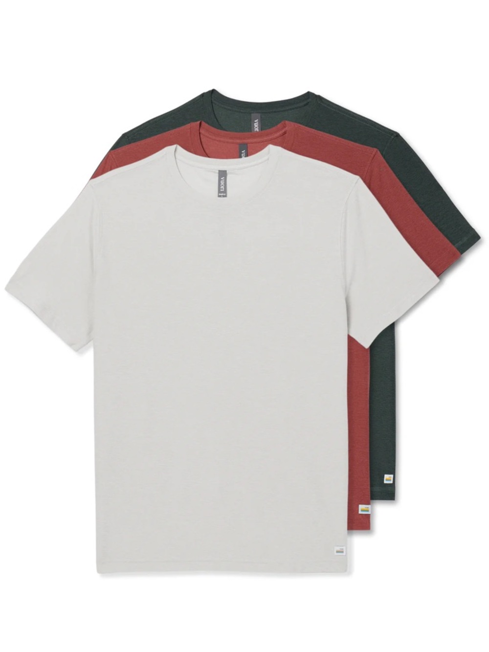 New Vuori Men’s 3-Pack Short Sleeve Strato Tech Tee Shirts Size Large